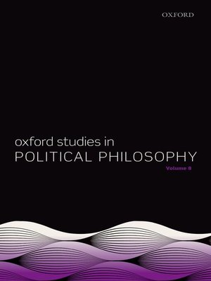 cover image of Oxford Studies in Political Philosophy, Volume 8
